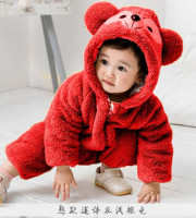 NEW  BABY BEAR ROMPERS (Red )